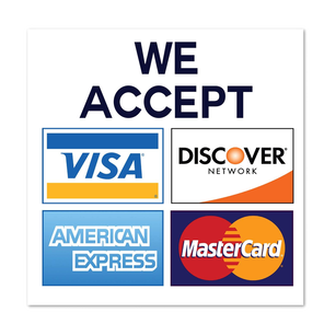We Accept Visa & Mastercard